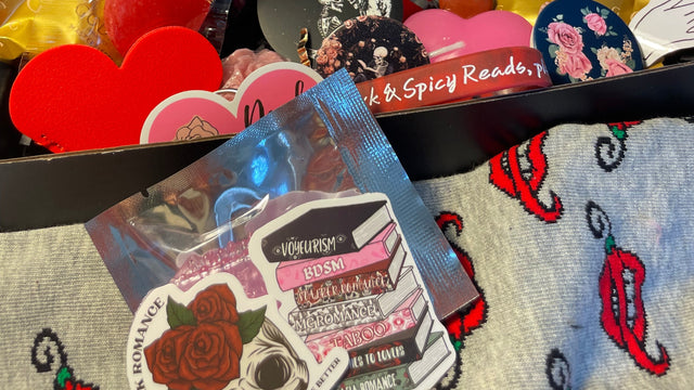 Gift Add-On: Bookish Socks! Receive a random selection of bookish socks added to your dark romance crate.