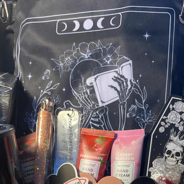 Dark Romance Merch Bundles. Bundles include book sleeve, bookmark, stickers, candles, & more! Signed Book Bundle includes 1 sleeve + merch.