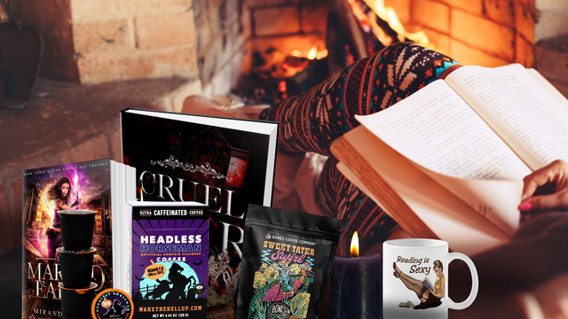 Books N Coffee, please! Choose your genre + coffee type (seasonally themed) + optional mug at checkout + a bookish gift. Subscribe & Save! Dark Romance Crates