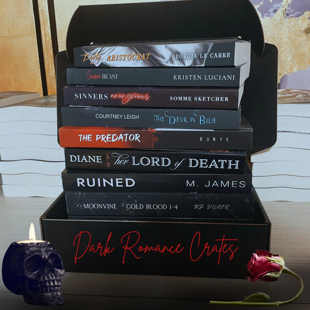 Just books, please! Genre / Trope options at checkout. *you may let us know authors/books you've already read via checkout notes. Subscribe & Save! Dark Romance Crates