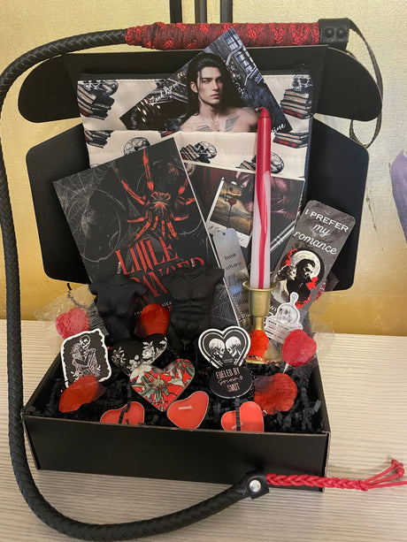 Horror Romance Crate: books + themed, custom merch, bookish accessories. Options at checkout. Subscribe & Save! Dark Romance Crates