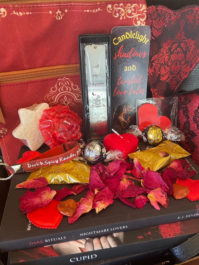 1) - Limited Time-Valentines Luxury Dark Romance Book Box Gift Basket. Options at checkout.