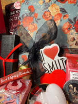 Valentine's Luxury Dark Romance Book Spa Basket. See details. Gift Wrapping included. Double-boxed for easy gifting. Dark Romance Crates